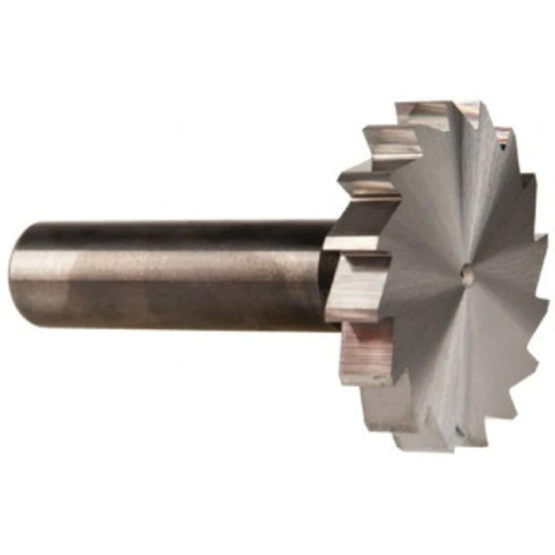 Made in USA ANSI 812 (Old Std # 24) 1-1/2 Cut Diam, 1/4 Cut Width, 1/2 Shank, Straight-Tooth Woodruff Keyseat Cutter ...